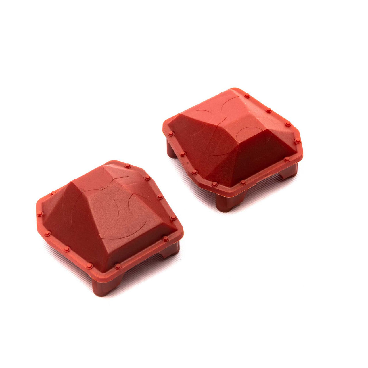 AXI252002 SCX6 : Boîtier d'essieu de couvercle de différentiel AR90 rouge (2) 