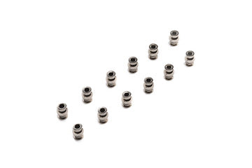 AXI254005 SCX6: Bolas de pivote de acero de 9 x 12 x 4 mm (12)