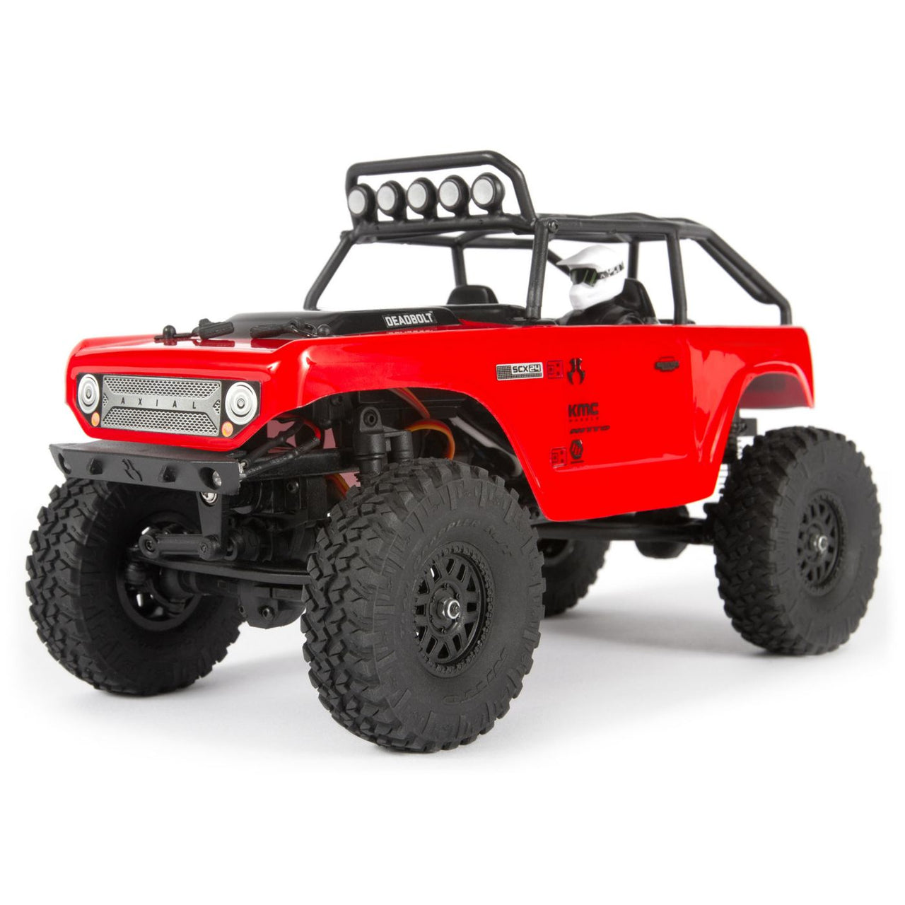 AXI90081T1 1/24 Axial SCX24 Deadbolt 4WD RTR Red