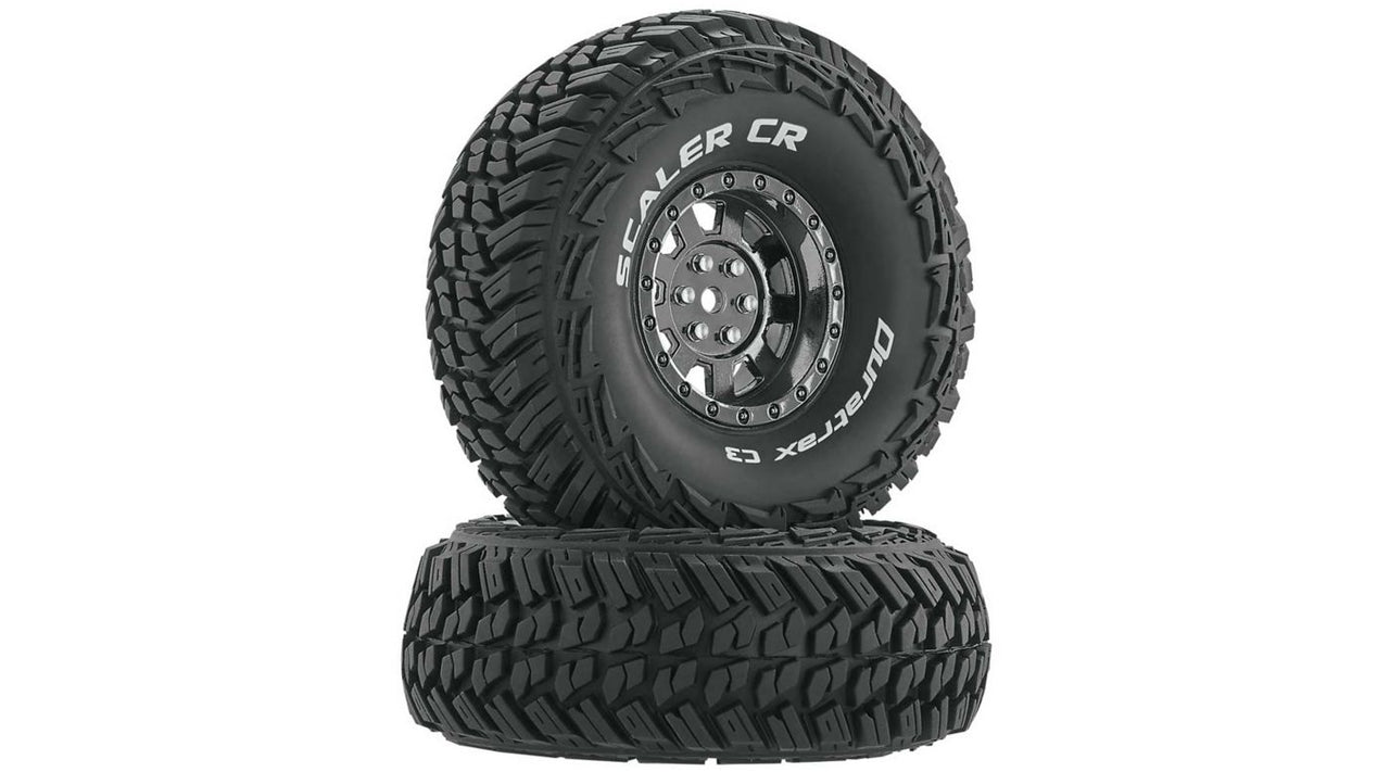 DTXC4023 Scaler CR C3 Mounted 1.9" Crawler Tires, Chrome (2)