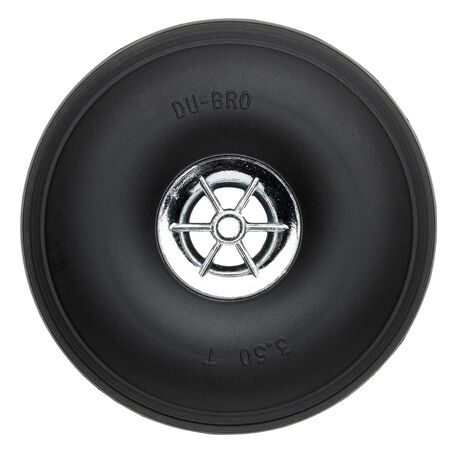 350tc Treaded Chrome Wheels, 3-1/2" Diameter (2)