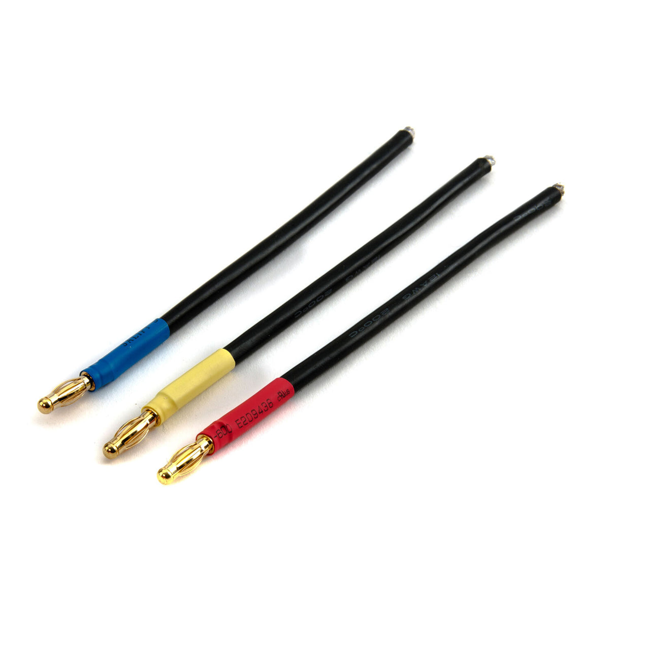 DYNC0137 Juego de cables de motor BL, conector tipo bala de 4 mm, macho, negro/amarillo/org