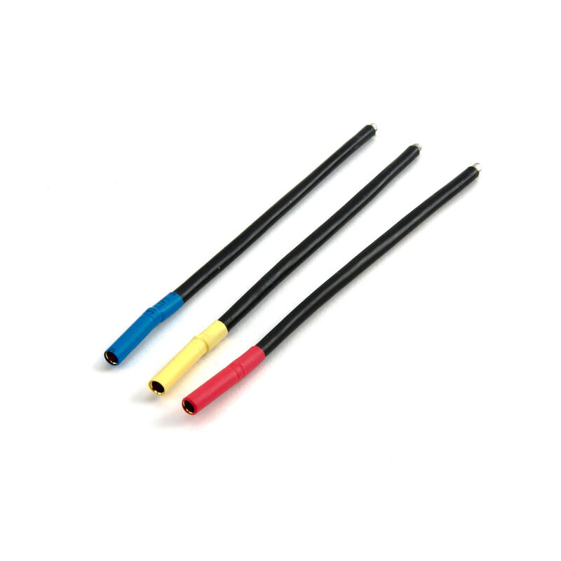 Juego de cables de motor DYNC0138 BL, conector tipo bala de 4 mm, hembra, negro/amarillo/org