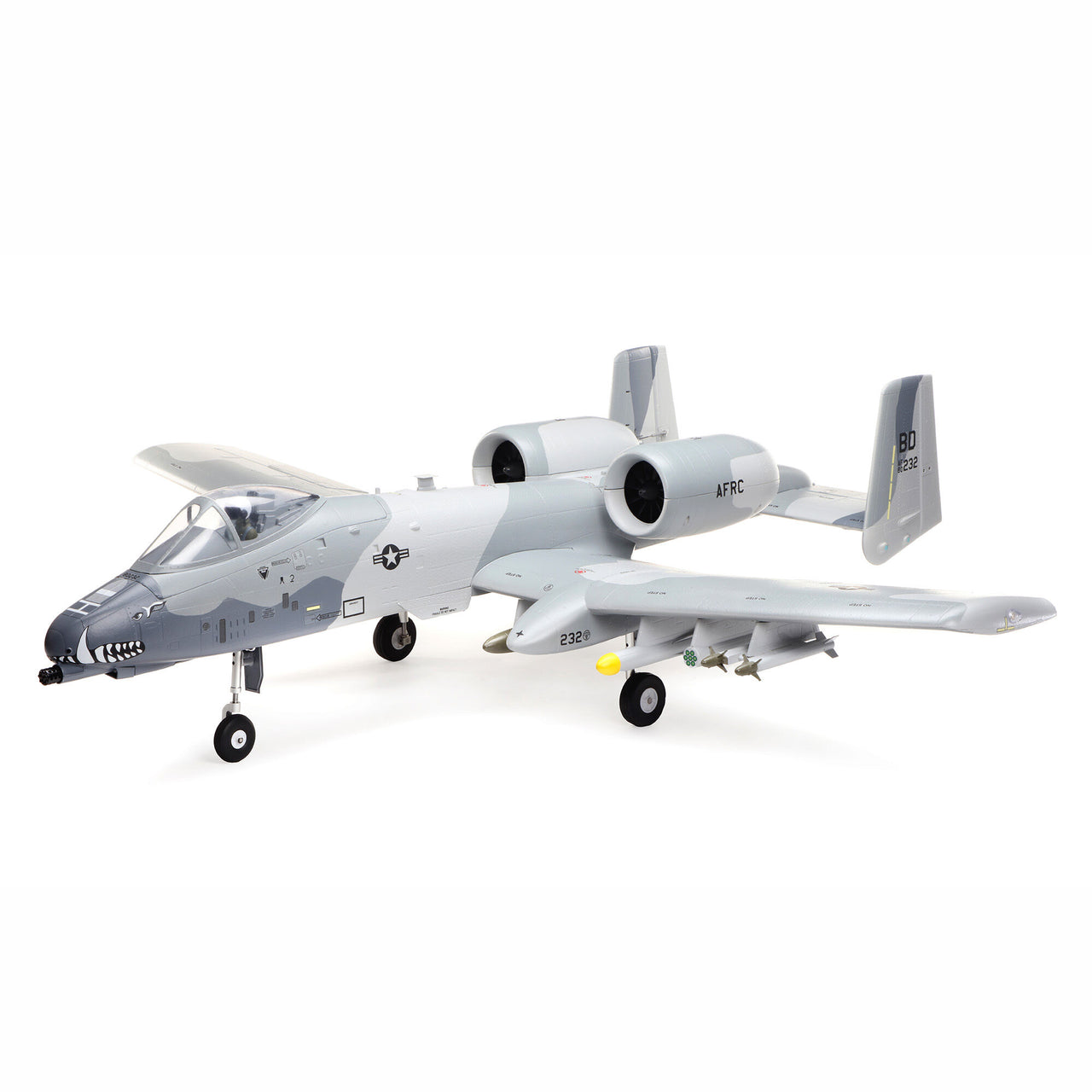 EFL011500  A-10 Thunderbolt II Twin 64mm EDF BNF Basic with AS3X and SAFE Select