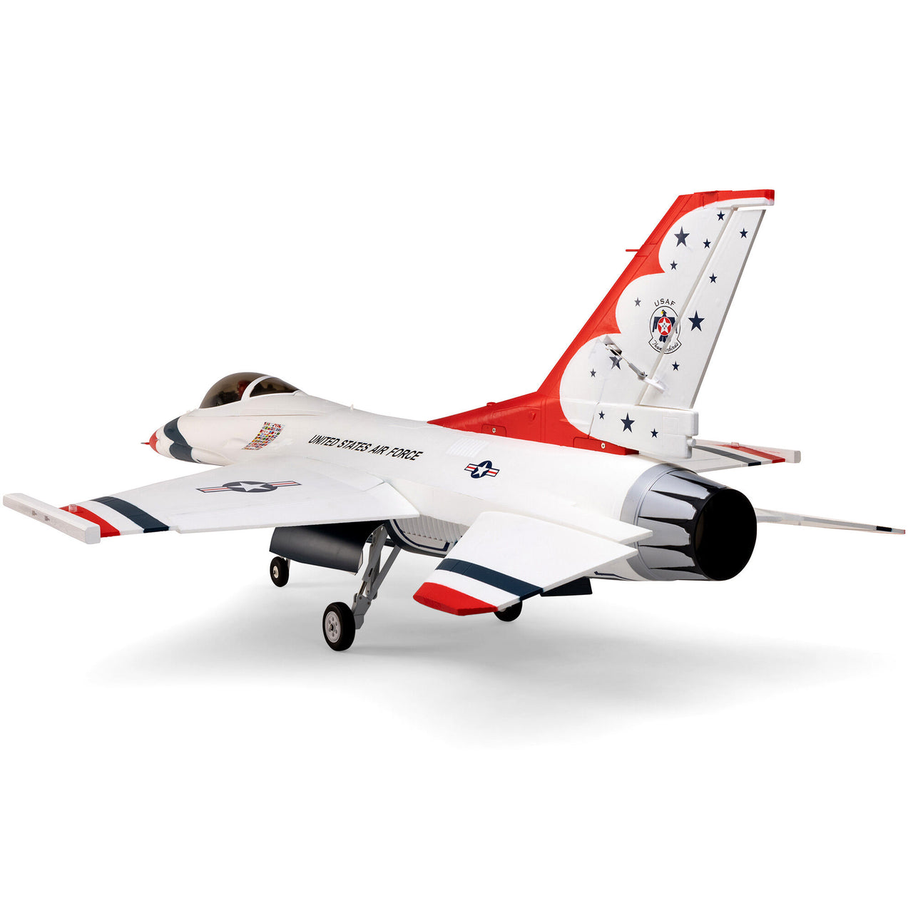 EFL87950 F-16 Thunderbirds 80 mm EDF BNF Basic con AS3X y SAFE Select