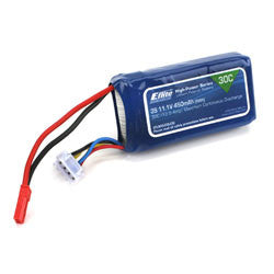 EFLB4503SJ30 LiPo 450 mAh 3S 11,1 V 30C, 18 AWG JST 