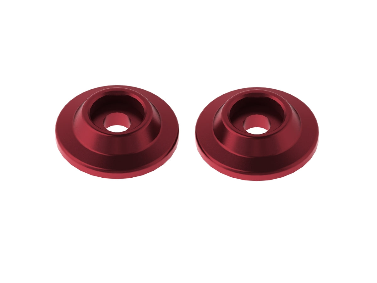 AR320215 BOUTONS À AILES EN ALUMINIUM CNC (ROUGE) (2PCS) ARAC9690