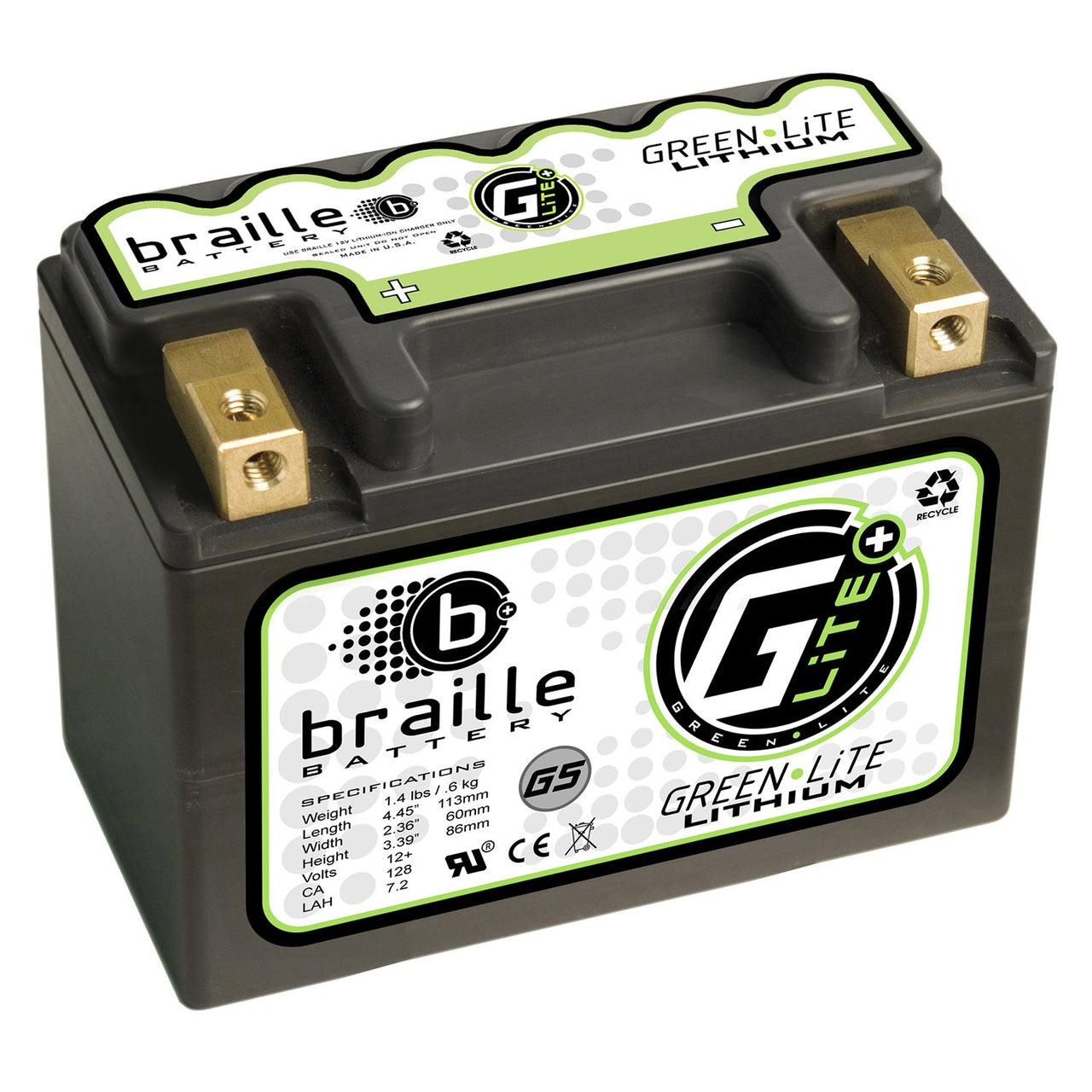 Braille G5 - GreenLite Lithium Battery 197 PCA