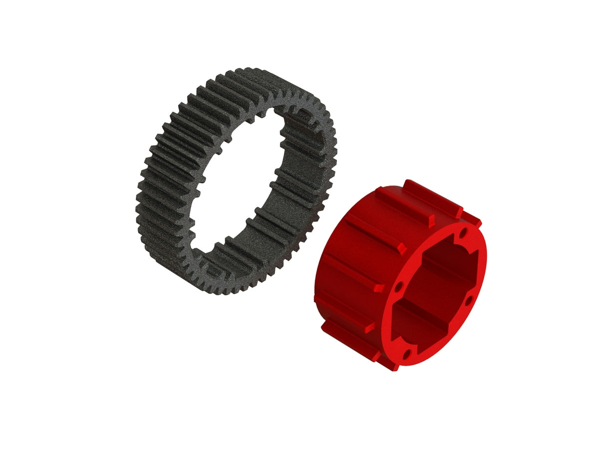 ARA310919 ALUMINUM CENTER DIFF CASE SET (1 DIFF)