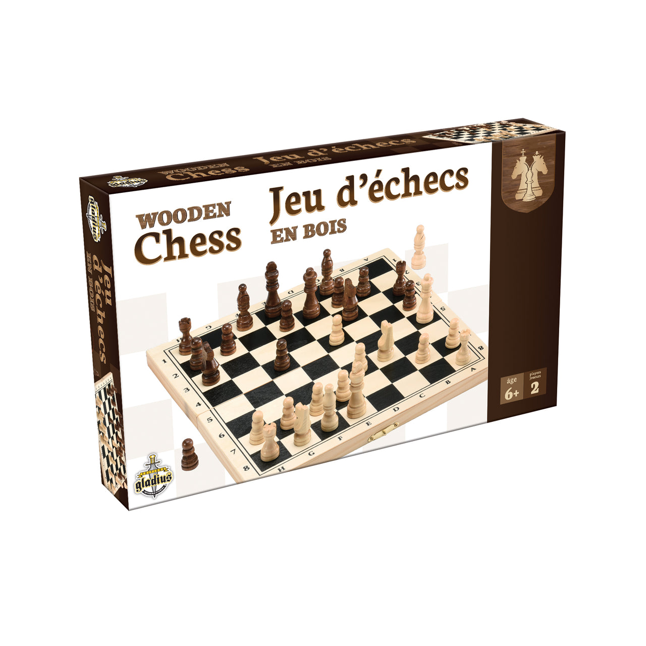 Jeu d'échecs en bois