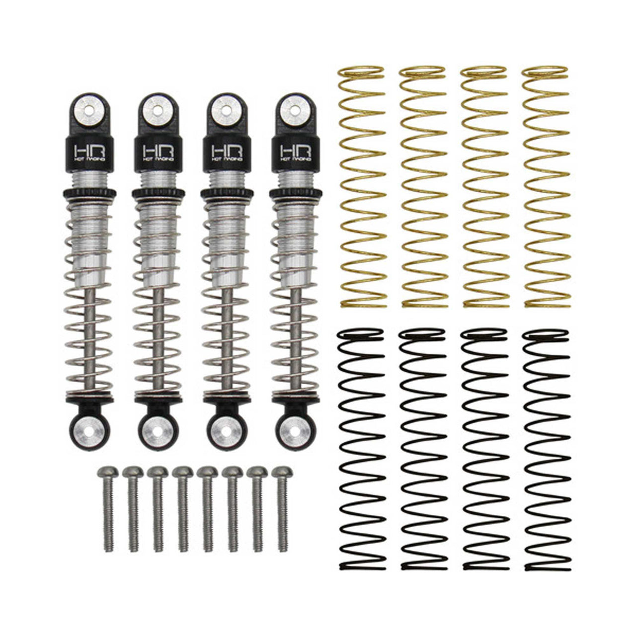 SXTF428LT Ensemble d'amortisseurs à long débattement filetés en aluminium (4) : SCX24