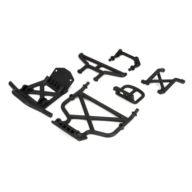 LOS251011 Front/Rear Bumper & Bumper Brace: 1/5 DB XL