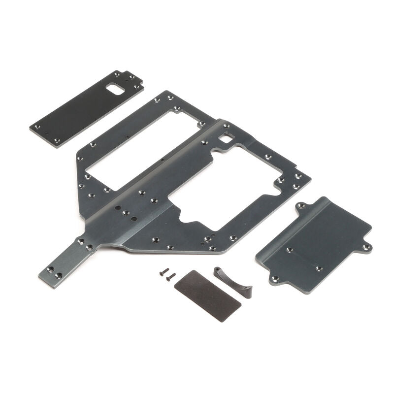LOS251083 Chassis Motor & Battery Cover Plates: Super Rock Rey