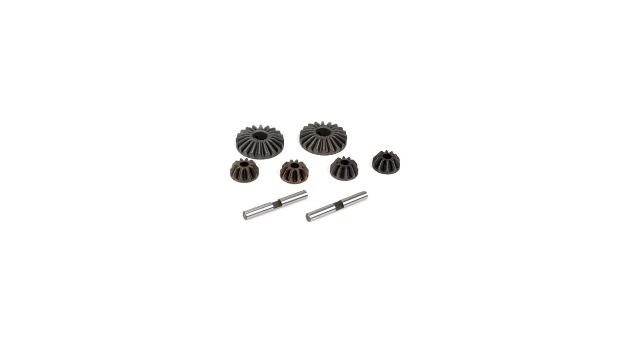 LOSA3502 Differential Gear & Shaft Set: 8B, 8T, 8X, 8XE