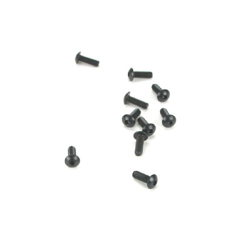 LOSA6255 Button Head Screws, 2-56 x 1/4" (10): 8X, 8XE