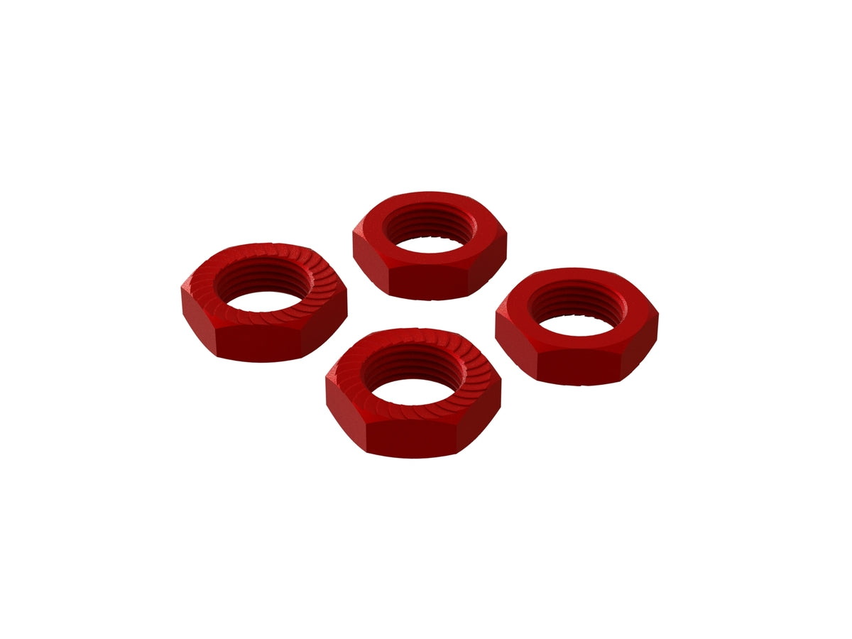 AR310906 ALUMINUM WHEEL NUT 17mm (RED) (4pcs)