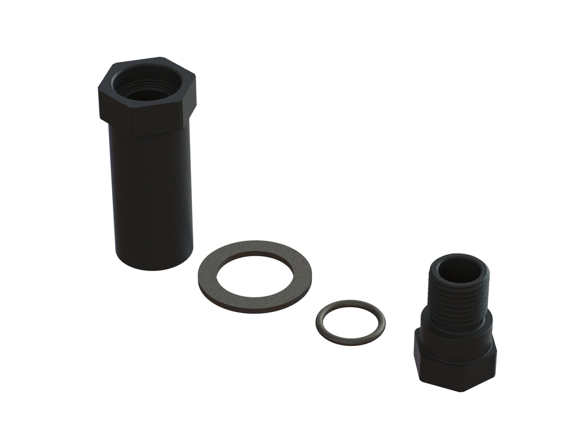 ARA340187 ALUMINUM SERVO SAVER HUB SET (BLACK)