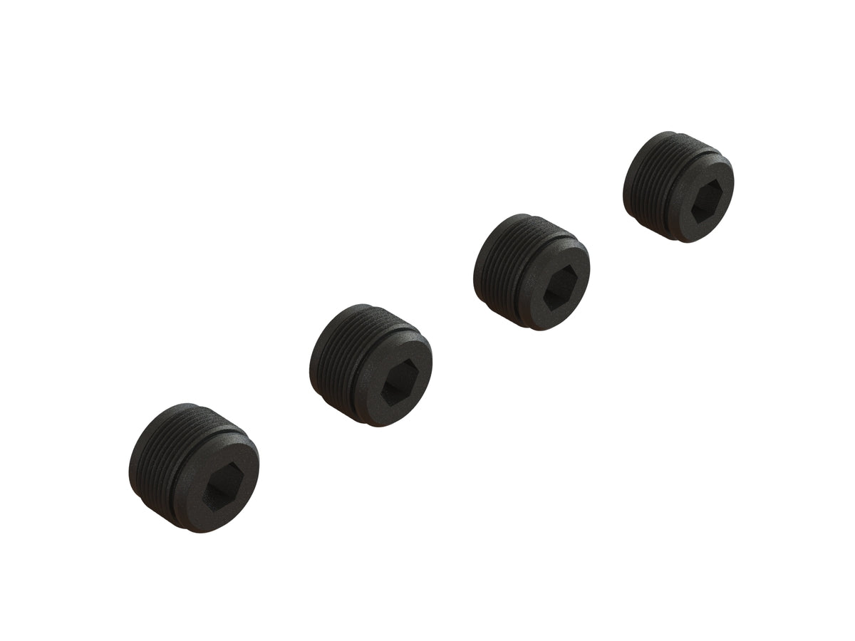 ARA330582 HUB NUT (Black) (4pcs)