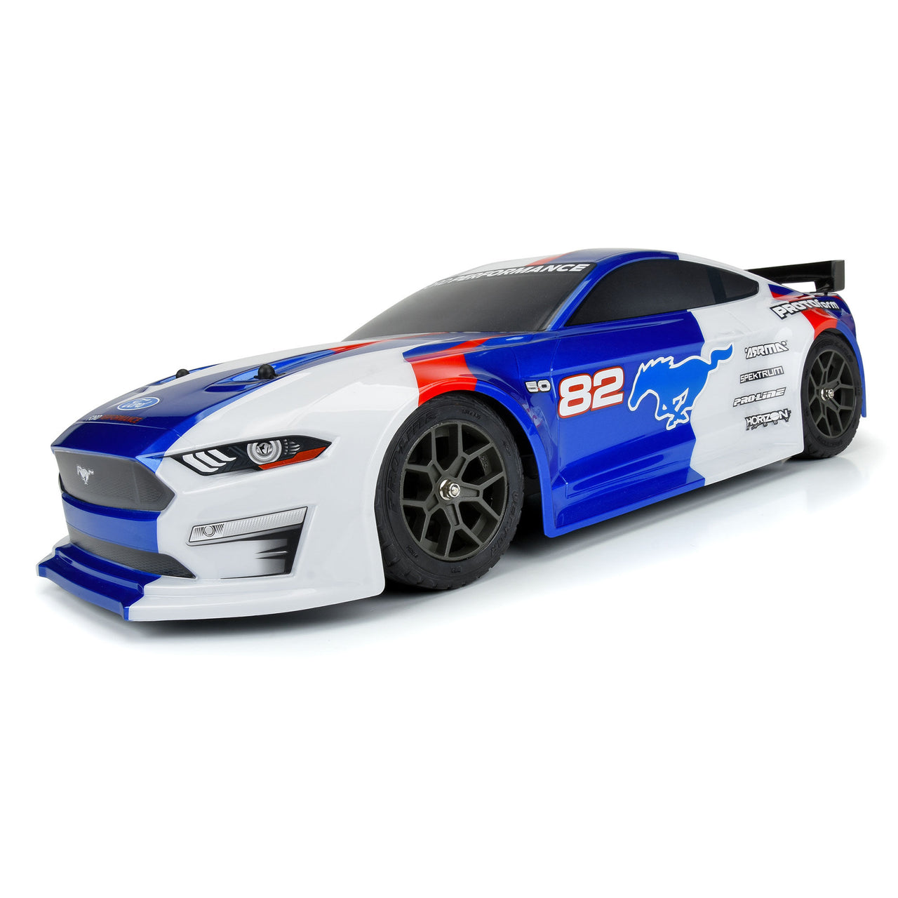 PRM158213 1/8 2021 Ford Mustang Painted Body (Blue): Vendetta & Infraction 3S