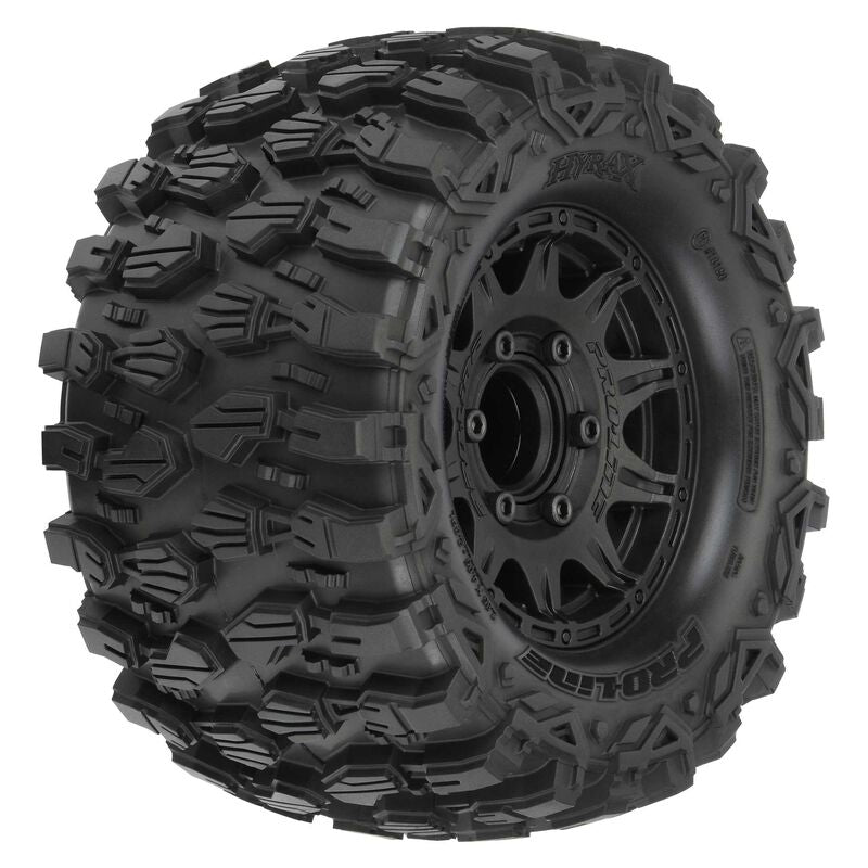 PRO1019010 1/10 Hyrax Front/Rear 2.8" MT Tires Mounted 12mm Blk Raid (2)