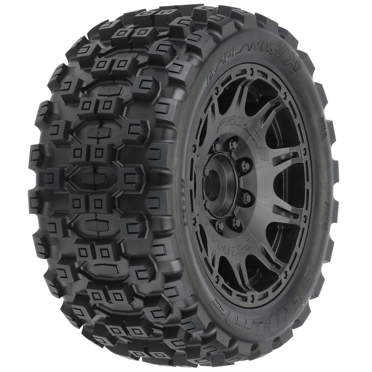 PRO1019810 1/6 Badlands MX57 Delantero/Trasero 5,7" Neumáticos montados 24 mm Black Raid (2)
