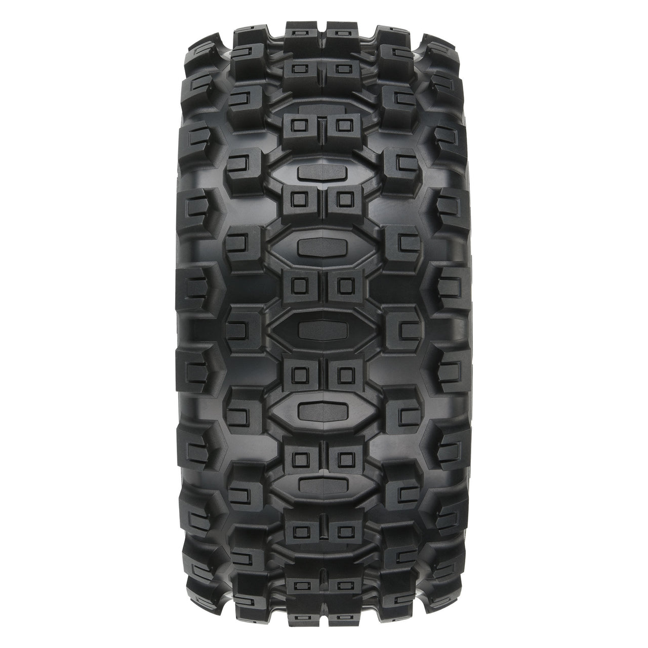 PRO1019811 1/6 Badlands MX57 Front/Rear 5.7” Tires Mounted on Raid 8x48 Removable 24mm Hex Wheels (2): Black