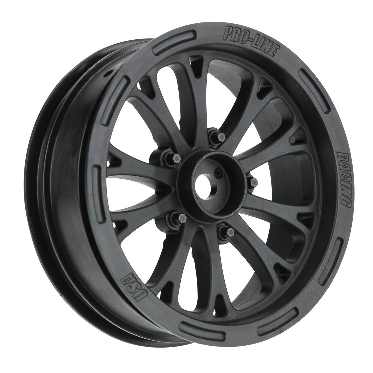 PRO277503 1/10 Pomona Drag Spec Front 2.2" 12mm Drag Wheels (2) Black