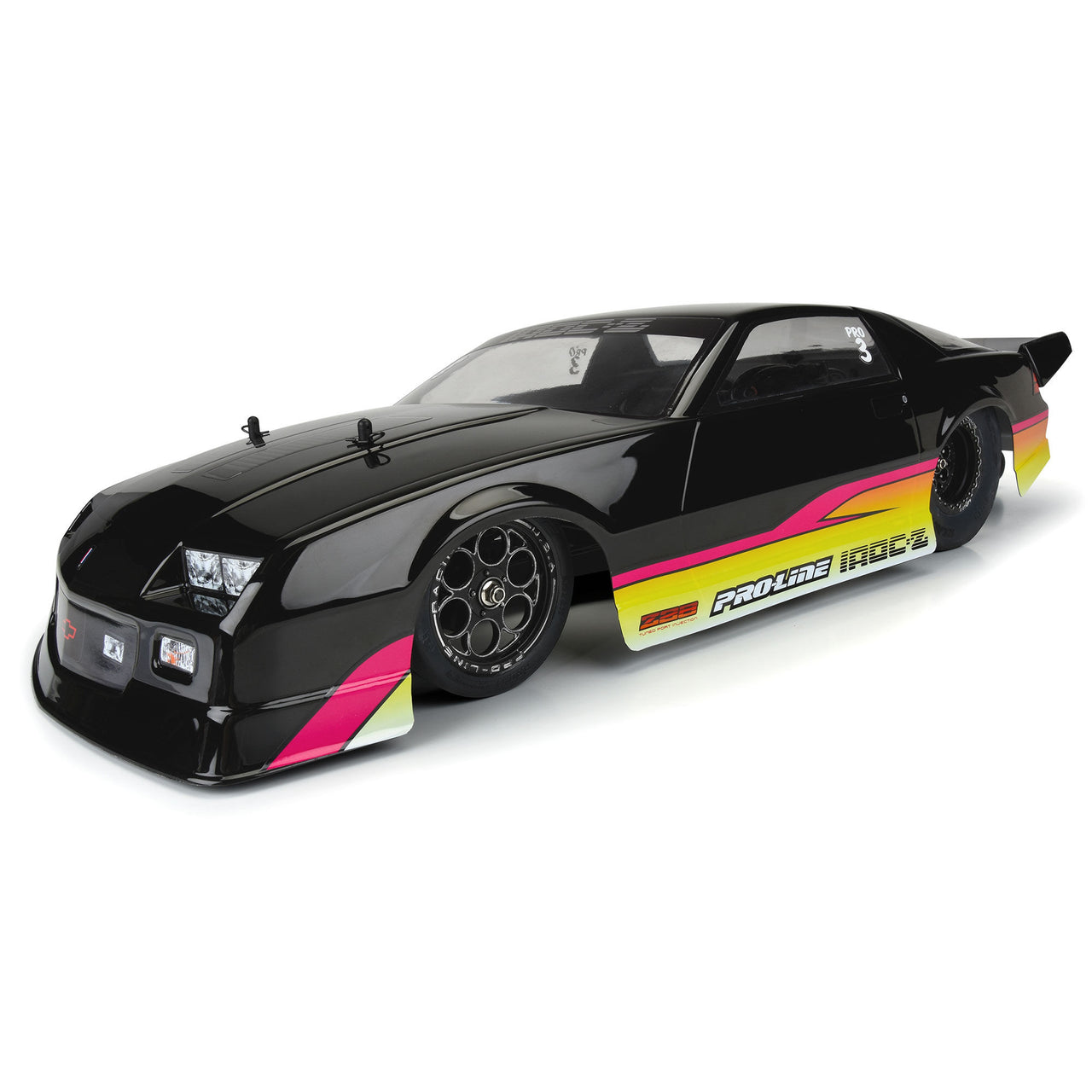 PRO360216 1/10 Pre-Painted/Cut 1985 Chevy Camaro IROC-Z Black Body: 22S Drag Car