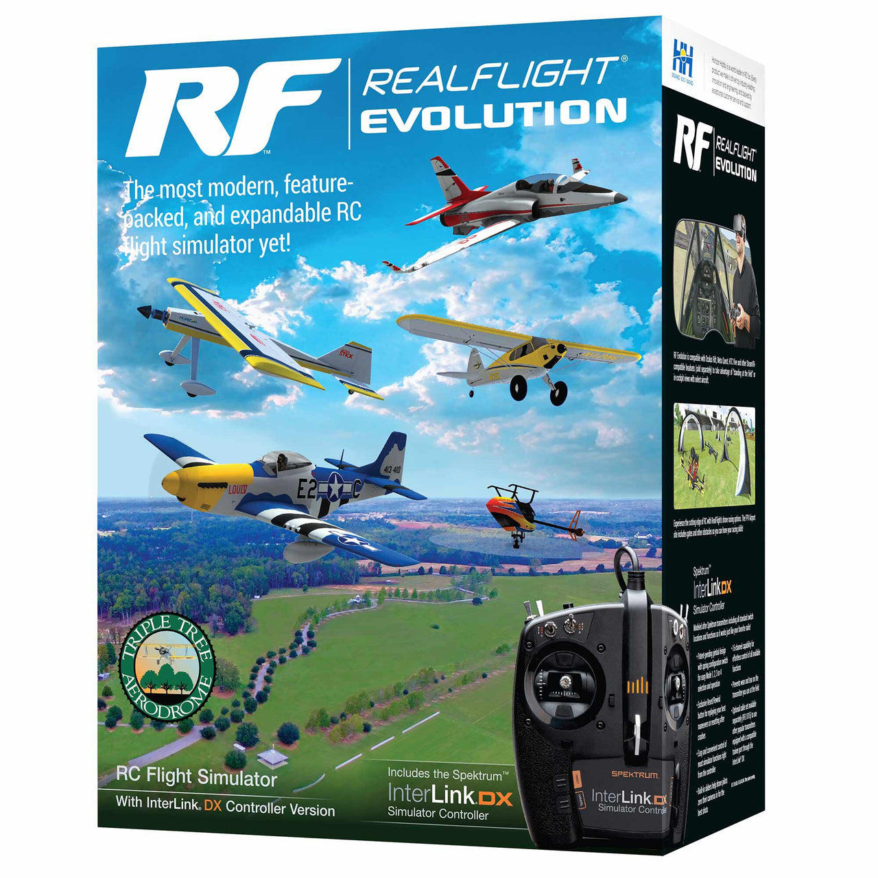 Simulateur de vol RC RFL2000 RealFlight Evolution avec contrôleur InterLink DX 