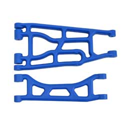 RPM82355 Paire de bras triangulaires supérieur et inférieur, bleu : Traxxas X-Maxx (RPM)