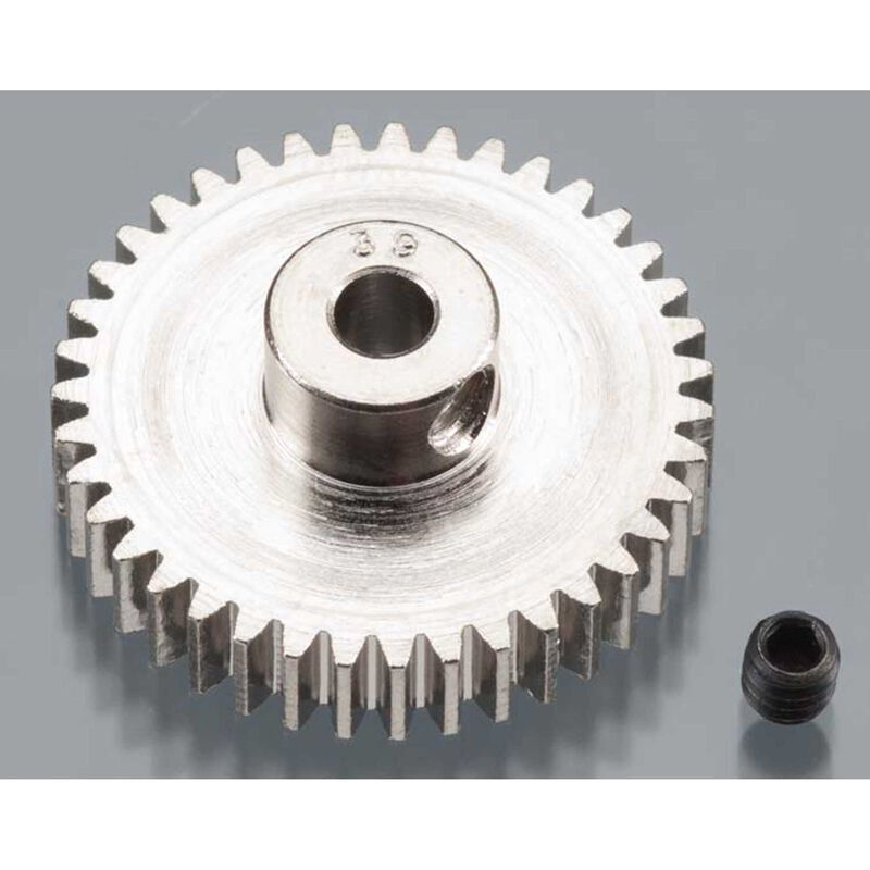 1039 Nickel-Plated 48 Pitch Pinion Gear, 39T