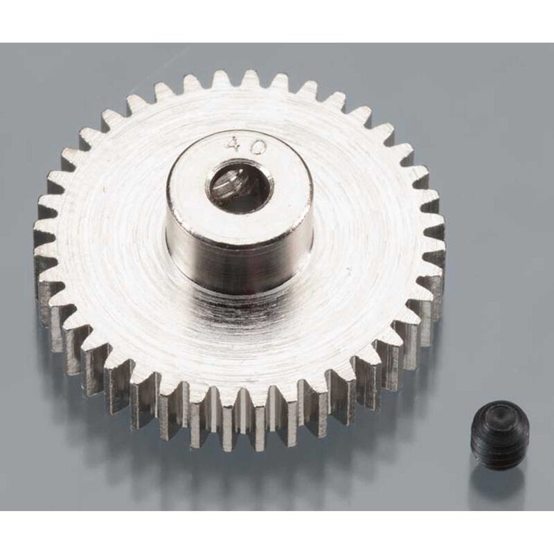 1040 Nickel-Plated 48 Pitch Pinion Gear, 40T