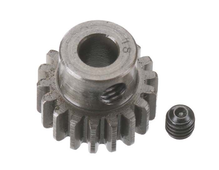 RRP8718 Piñón extra duro de 5 mm de diámetro, módulo 0,8 (31,75 P), 18 dientes 