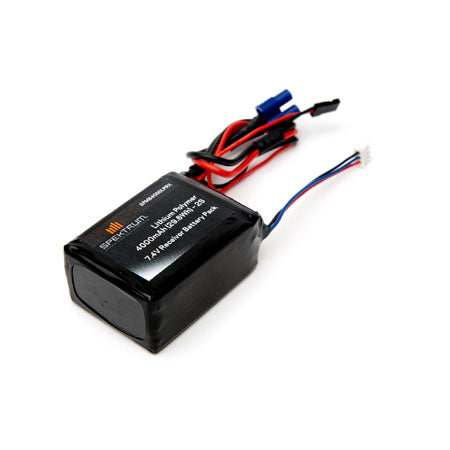 Batterie de récepteur LiPo SPMB4000LPRX 4000mAh 2S 7,4V