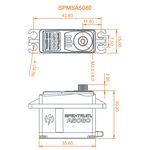 SPMSA5080 MT/HS Mini servomoteur numérique HT 