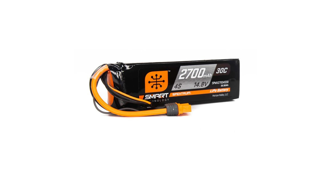 SPMX27004S30 14.8V 2700mAh 4S 30C Smart LiPo Battery, IC3
