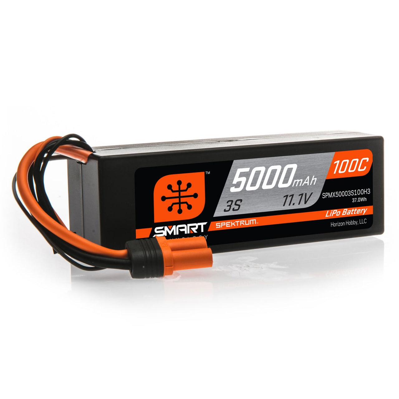 SPMX50003S100H3 11.1V 5000mAh 3S 100C Batería LiPo de estuche rígido inteligente: IC3