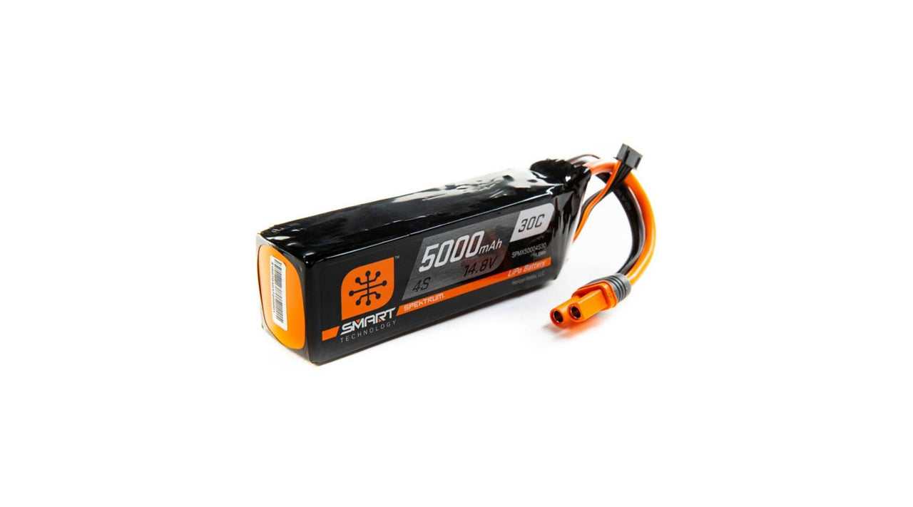 SPMX50004S30 14.8V 5000mAh 4S 30C Smart LiPo Battery: IC5