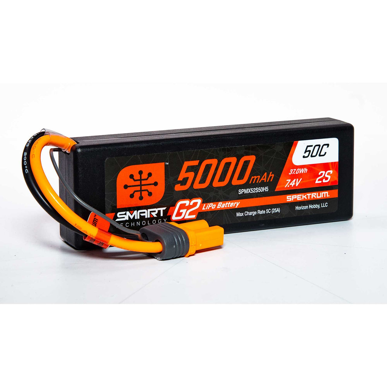 SPMX52S50H5 7.4V 5000mAh 2S 50C Estuche rígido inteligente LiPo G2: IC5 