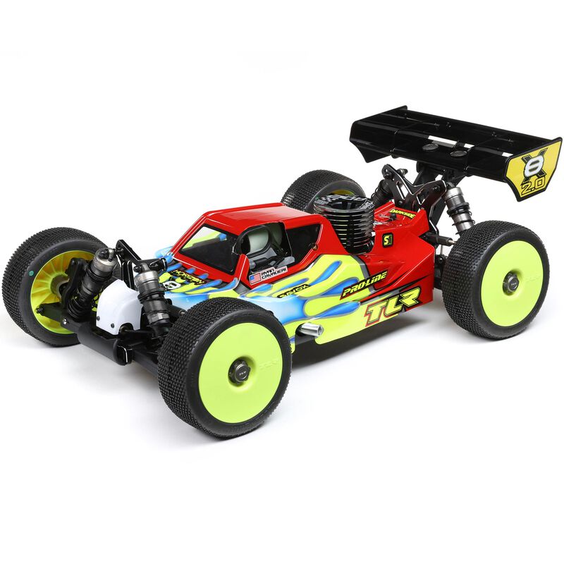 TLR04012 8IGHT-X/E 2.0 Kit de carrera combinado: 1/8 4WD Nit/El Buggy 