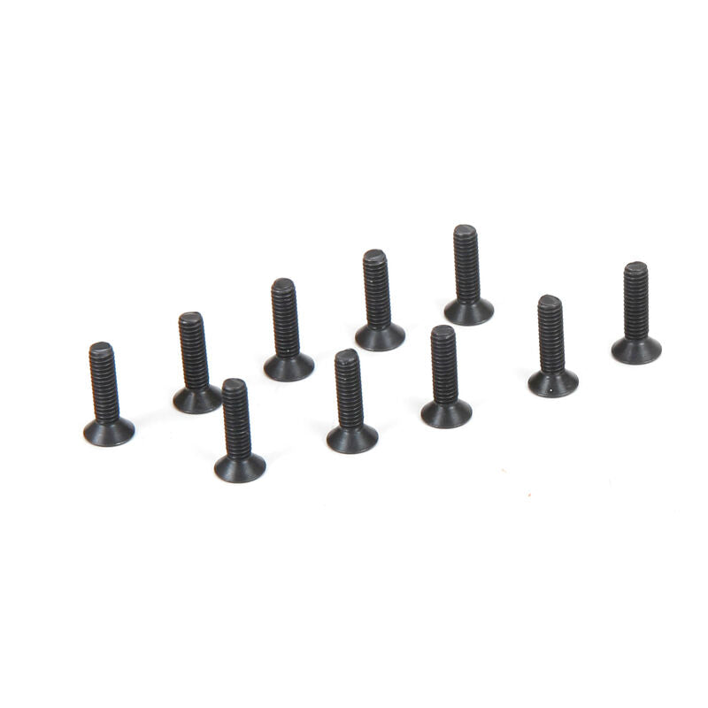 TLR235007  Flat Head Screws M2.5 x 10mm (10)