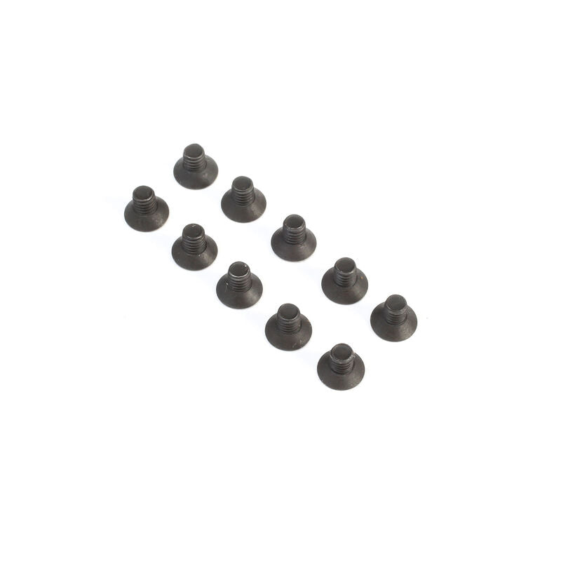 TLR235011 Flat Head Screws, M2.5 x 4mm (10)