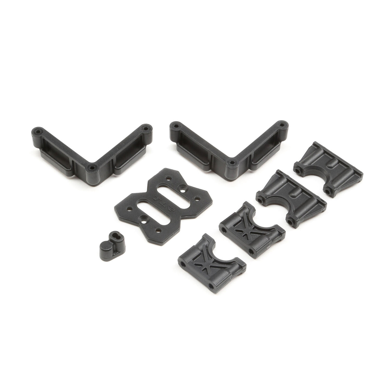 TLR241060 Center Diff Mount Battery Mount: 8XE