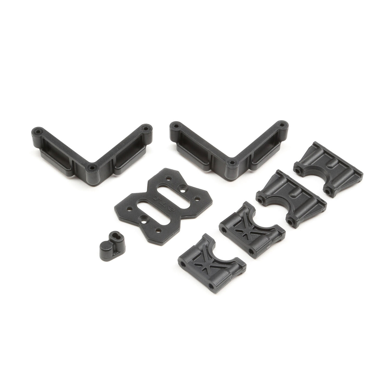 TLR241060 Support de batterie à montage sur différentiel central : 8XE