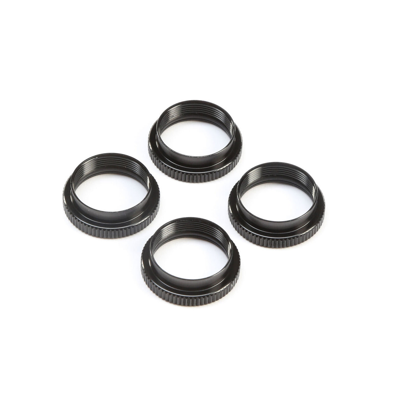 TLR243045 16MM SHOCK NUTS & O-RINGS (4): 8X