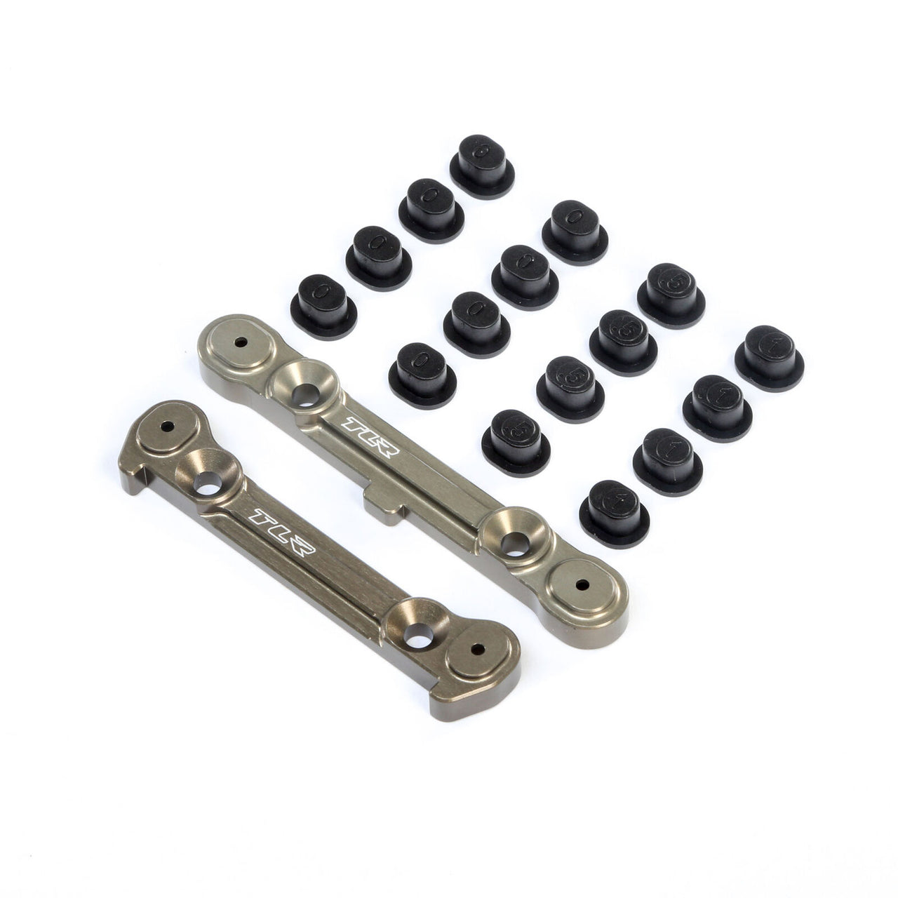 TLR244050 Adjustable Rear Hinge Pin Brace wth Inserts: 8X, 8XE