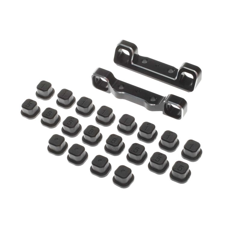 TLR334062 Adjustable Pivot Set C & D Black: 22 5.0