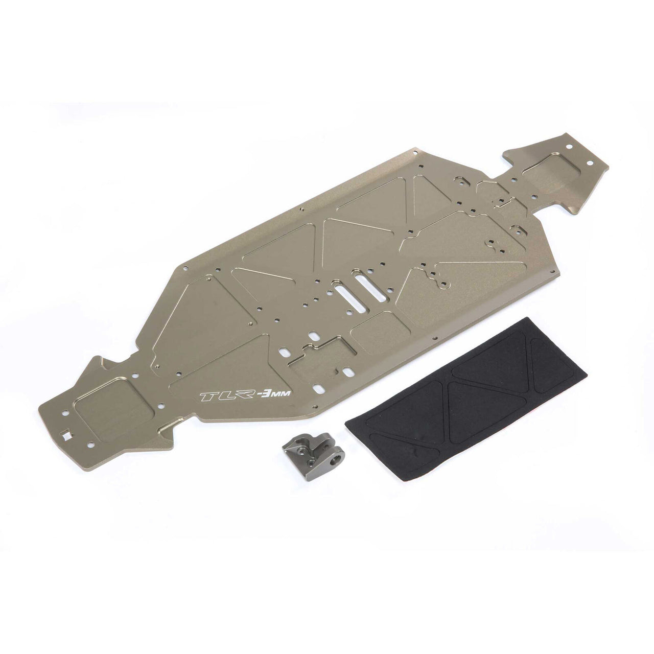 TLR341024 Chassis, -3mm, Rear Brace: 8XE