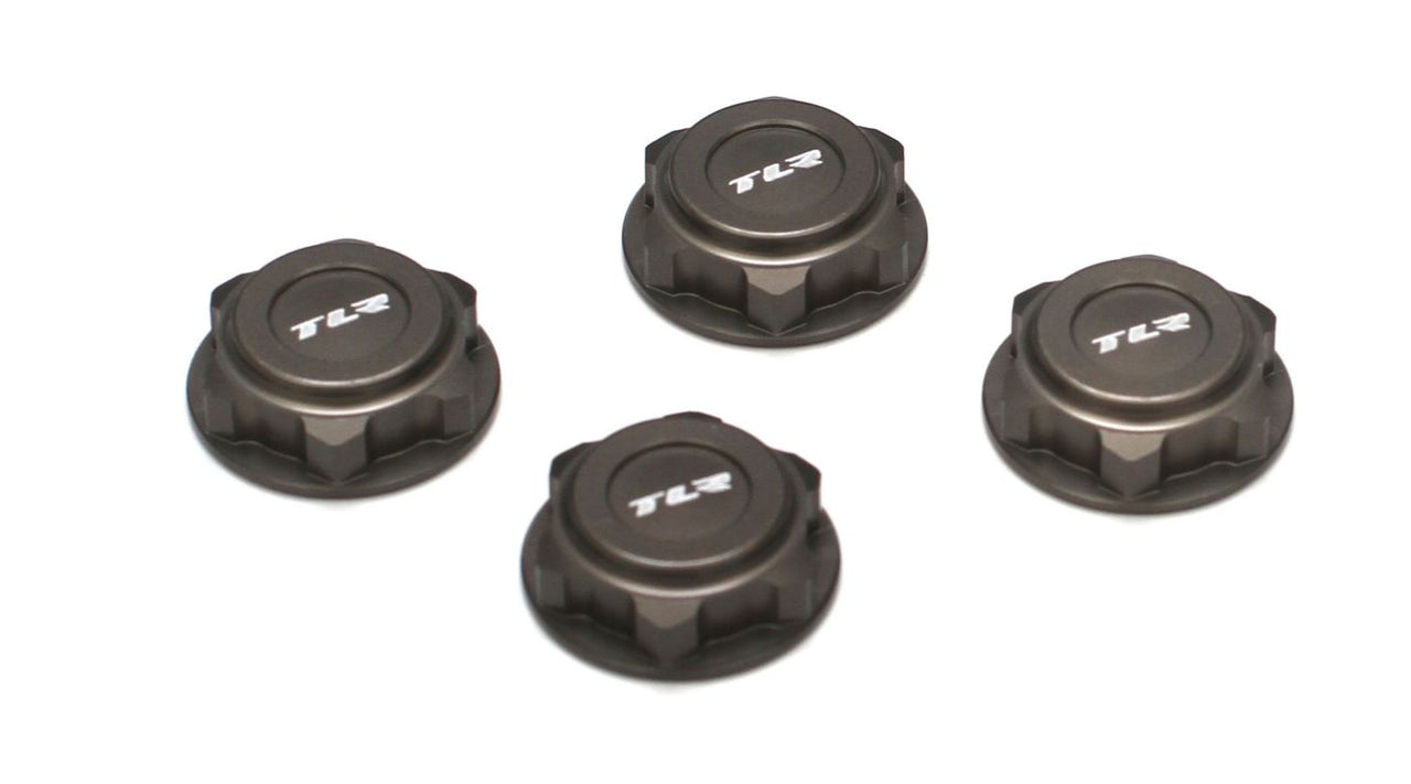 TLR3538 Covered 17mm Wheel Nuts, Aluminum: 8B/8T 2.0