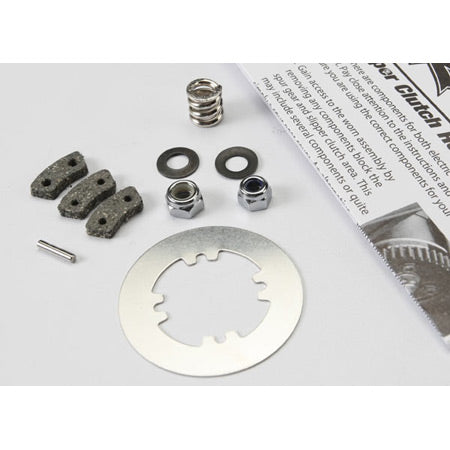 5352X Rebuild kit, slipper clutch (steel disc/ friction pads (3)/ spring (2)/ 2x9.8mm pin/ 5x8mm MW/ 5.0mm NL (1)/ 4.0mm NL (1))